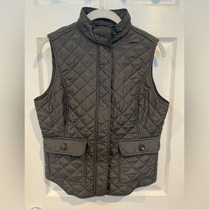 Van Heusen Charcoal Grey Quilted Vest